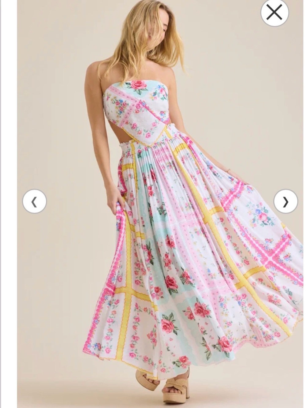 Altar’d State Gretta Floral Maxi Skirt NWT XS Boho Romantic - Picture 3 of 11